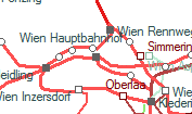 Wien Hauptbahnhof szolgálati hely helye a térképen