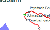 Schwarzatal-Viadukt szolgálati hely helye a térképen