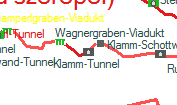 Klamm-Tunnel szolgálati hely helye a térképen