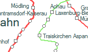 Mllersdorf Aspangbahn szolglati hely helye a trkpen