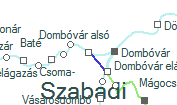 Dombóvár alsó szolgálati hely helye a térképen