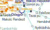 Miskolc Rendez szolglati hely helye a trkpen