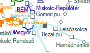 Tiszai pu. szolgálati hely helye a térképen