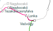 Lonka szolgálati hely helye a térképen
