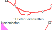 St.Peter-Seitenstetten szolglati hely helye a trkpen