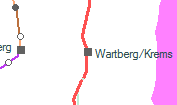 Wartberg/Krems szolglati hely helye a trkpen