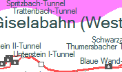 Giselabahn (Westbahn) szolglati hely helye a trkpen