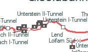Unterstein I-Tunnel szolglati hely helye a trkpen