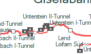 Trattenbach-Tunnel szolglati hely helye a trkpen