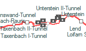 Taxenbach I-Tunnel szolglati hely helye a trkpen