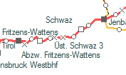 st. Schwaz 2 szolglati hely helye a trkpen