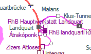RhB Hauptwerkstatt Landquart szolgálati hely helye a térképen