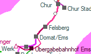 Felsberg szolgálati hely helye a térképen