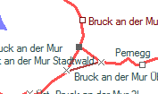 Bruck an der Mur szolgálati hely helye a térképen