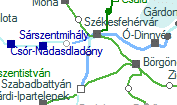 Székesfehérvár repülőtér szolgálati hely helye a térképen
