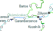 A vonalszakasz helye a térképen