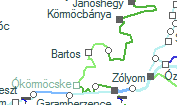 Bartos szolgálati hely helye a térképen