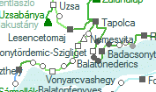Balatonederics szolgálati hely helye a térképen