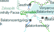 Balatonszentgyörgy elágazás szolgálati hely helye a térképen