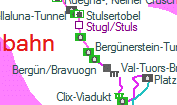 Bergünerstein-Tunnel szolgálati hely helye a térképen