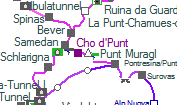 Punt Muragl szolgálati hely helye a térképen