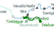 A vonalszakasz helye a térképen