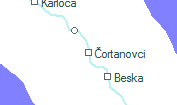 Čortanovci szolgálati hely helye a térképen