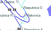 Rakovica szolgálati hely helye a térképen