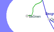 Bečmen szolgálati hely helye a térképen