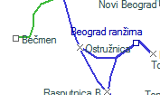 Ostružnica szolgálati hely helye a térképen