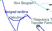 Beograd ranžirna szolgálati hely helye a térképen