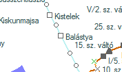Balástya szolgálati hely helye a térképen