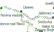 A vonalszakasz helye a térképen