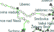 Preoseč nad Nisou szolgálati hely helye a térképen