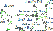 Nová Ves nad Nisou szolgálati hely helye a térképen