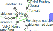 A vonalszakasz helye a térképen