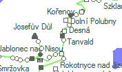 A vonalszakasz helye a térképen