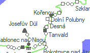 A vonalszakasz helye a térképen