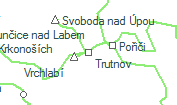 Trutnov szolg�lati hely helye a t�rk�pen