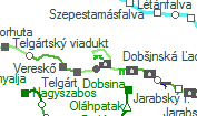 Telgártský viadukt szolgálati hely helye a térképen