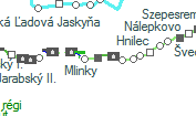 Mlinky szolgálati hely helye a térképen
