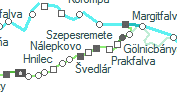 Švedlár szolgálati hely helye a térképen