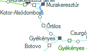 Őrtilos szolgálati hely helye a térképen