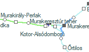 A vonalszakasz helye a térképen