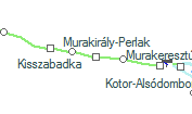 Murakirály-Perlak szolgálati hely helye a térképen