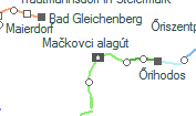 Mačkovci alagút szolgálati hely helye a térképen