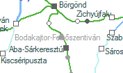 Bodakajtor-Felsőszentiván szolgálati hely helye a térképen