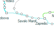 Savski Marof szolgálati hely helye a térképen