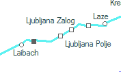 Ljubljana Polje szolgálati hely helye a térképen