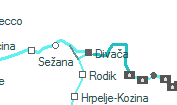 Divača szolgálati hely helye a térképen